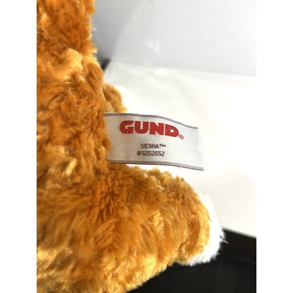 GUND Tabby Plush Stuffed Cat Orange/White Striped Blue Eyes Sienna Kitten Vtg - Picture 6 of 11